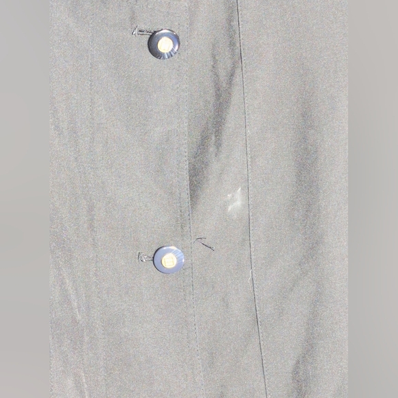 Vintage Fen-Nelli Sz 7/8 Women's Belted Black Raincoat - Picture 3 of 7